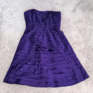 Adrianna Papell Tiered Purple dress size‎ 10P